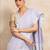 Lavender woven design  cotton handloom saree