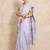 Lavender woven design  cotton handloom saree