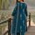 women ethnic motifs printed regular thread work  cotton kurta with trousers & with dupatta