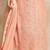 Peach woven design  cotton saree