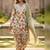 women floral printed regular mirror work kurta with patiala & with dupatta