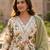 women floral printed regular mirror work kurta with patiala & with dupatta