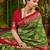 Green ethnic motifs silk blend sambalpuri saree