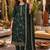 women ethnic motifs embroidered regular kurta with trousers & with dupatta