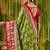 Green ethnic motifs silk blend sambalpuri saree