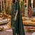 women ethnic motifs embroidered regular kurta with trousers & with dupatta