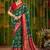Green bandhani zari silk blend handloom sambalpuri saree