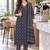 women ethnic motifs printed regular  cotton kurta with trousers & with dupatta