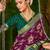 Maroon ethnic motifs zari silk blend handloom sambalpuri saree