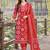 women printed regular  cotton kurta with trousers & with dupatta