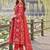 women printed regular  cotton kurta with trousers & with dupatta