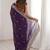 Purple ethnic motifs zari satin designer saree