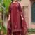 women ethnic motifs printed regular  cotton kurta with trousers & with dupatta