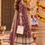 women floral printed angrakha  cotton kurta with trousers & with dupatta