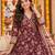 women floral printed angrakha  cotton kurta with trousers & with dupatta