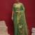 Green woven design zari linen blend heavy work banarasi saree