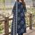 women ethnic motifs printed regular mirror work  cotton kurta with trousers & with dupatta