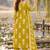 women ethnic motifs printed regular thread work  cotton kurta with trousers & with dupatta