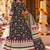 women floral printed angrakha  cotton kurta with trousers & with dupatta