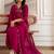 women ethnic motifs embroidered empire thread work kurta with salwar & with dupatta
