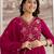 women ethnic motifs embroidered empire thread work kurta with salwar & with dupatta