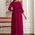 women ethnic motifs embroidered empire thread work kurta with salwar & with dupatta