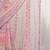 Pink aari work satin saree with unstitched blouse piece