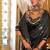 Black woven design zari satin banarasi saree