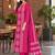 women ethnic motifs printed regular mirror work  cotton kurta with trousers & with dupatta
