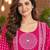 women ethnic motifs printed regular mirror work  cotton kurta with trousers & with dupatta
