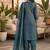 women ethnic motifs embroidered regular mirror work kurta with patiala & with dupatta