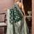 Green paisley woven design chanderi saree