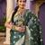Green paisley woven design chanderi saree