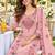 women floral embroidered regular thread work chanderi silk kurta with palazzos & with dupatta
