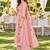 women floral embroidered regular thread work chanderi silk kurta with palazzos & with dupatta