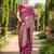Magenta ethnic motifs zari chanderi saree