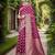 Magenta ethnic motifs zari chanderi saree