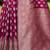 Magenta ethnic motifs zari chanderi saree