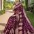 Magenta ethnic motifs zari silk cotton chanderi saree