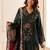 women floral embroidered regular thread work kurta with palazzos & with dupatta