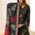 women floral embroidered regular thread work kurta with palazzos & with dupatta