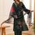 women floral embroidered regular thread work kurta with palazzos & with dupatta