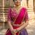 South Indian Style Semi-Stitched Half Saree with Blouse and Dupatta