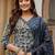 women floral printed panelled  cotton kurta with trousers & with dupatta