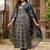 women floral printed panelled  cotton kurta with trousers & with dupatta