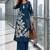 women floral printed regular chanderi cotton kurta with palazzos