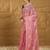 Pink floral sequinned saree