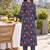 women floral printed regular  cotton kurta with trousers & with dupatta