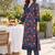 women floral printed regular  cotton kurta with trousers & with dupatta