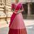 South Indian Style Semi-Stitched Half Saree with Blouse and Dupatta